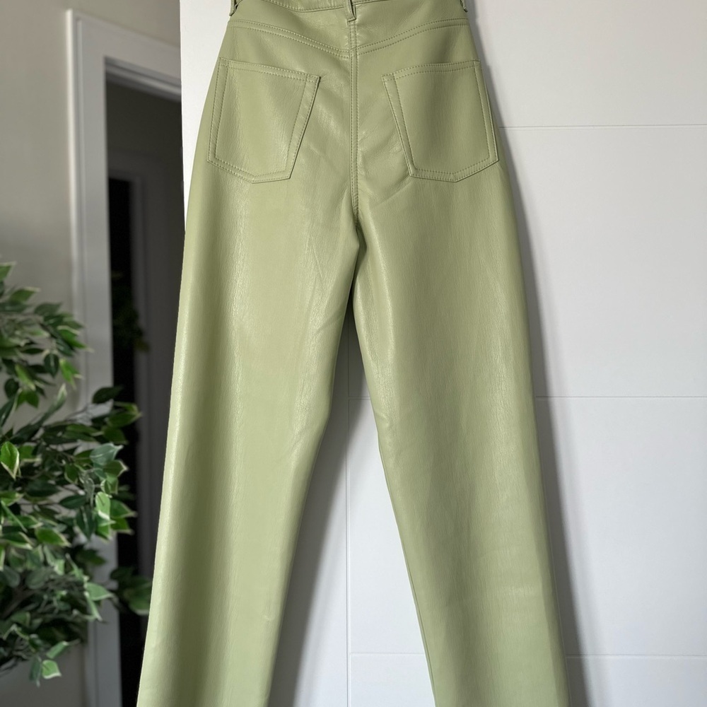 BNWT MELINA HIGH RISE SAGE GREEN PANTS - Picture 8 of 9